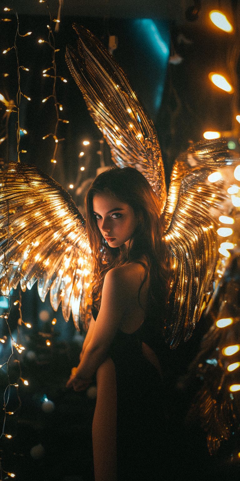 Fond d'écran techno angel pour mobile 148