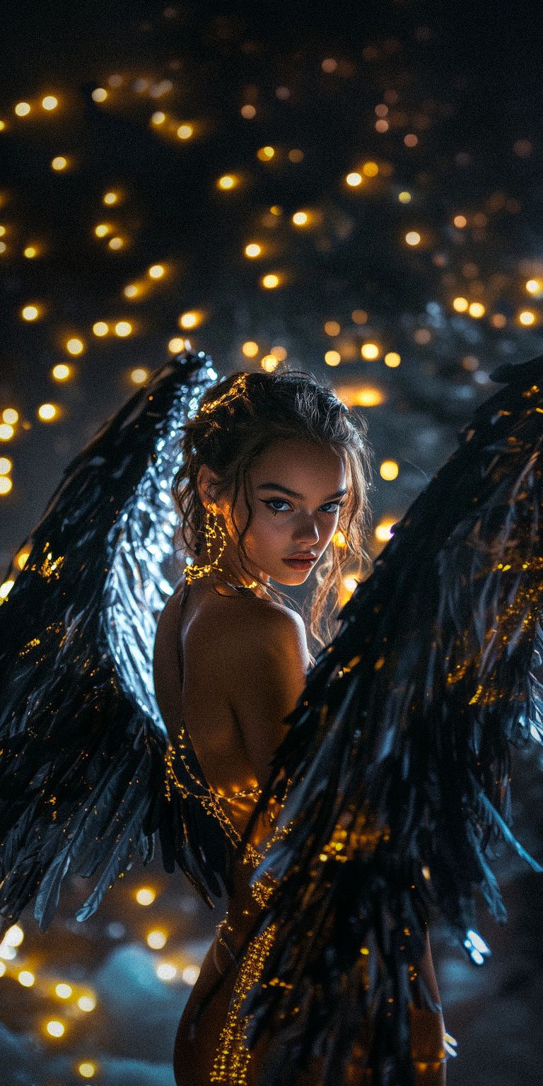 Fond d'écran techno angel pour mobile 24