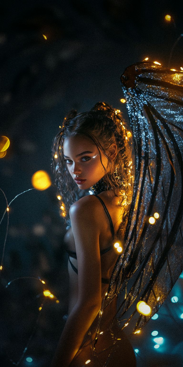 Fond d'écran techno angel pour mobile 27