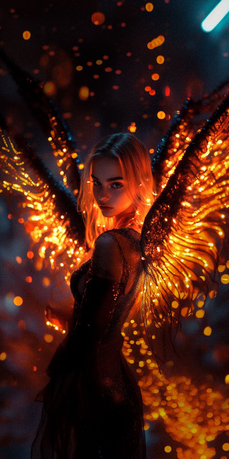 Fond d'écran techno angel pour mobile 28