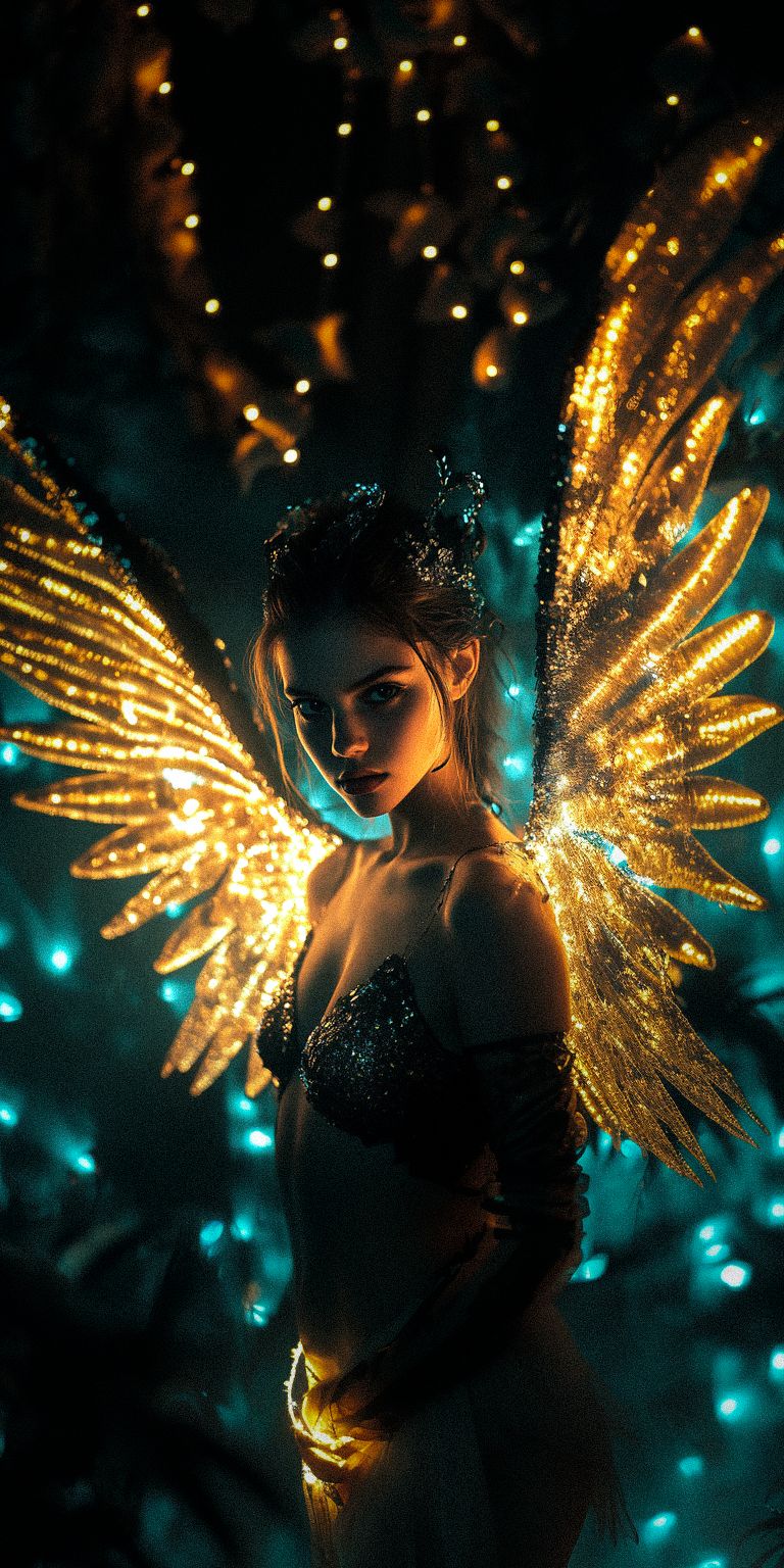 Fond d'écran techno angel pour mobile 34