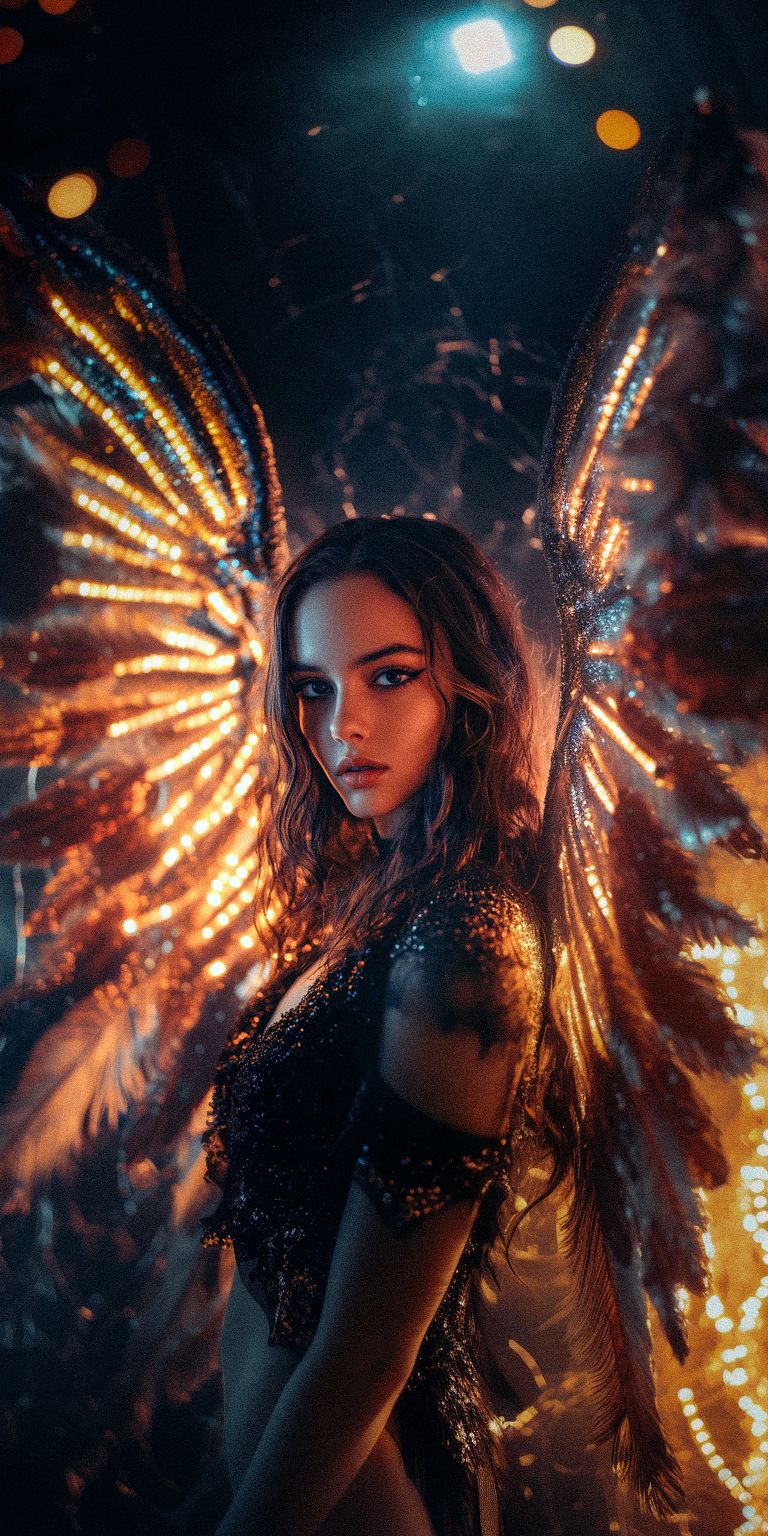 Fond d'écran techno angel pour mobile 42