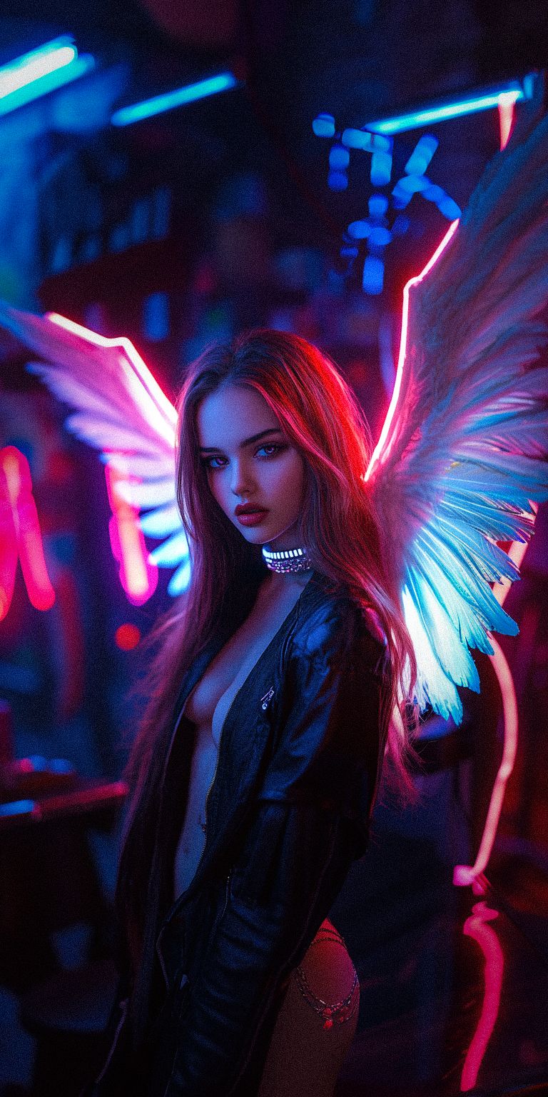 Fond d'écran techno angel pour mobile 47