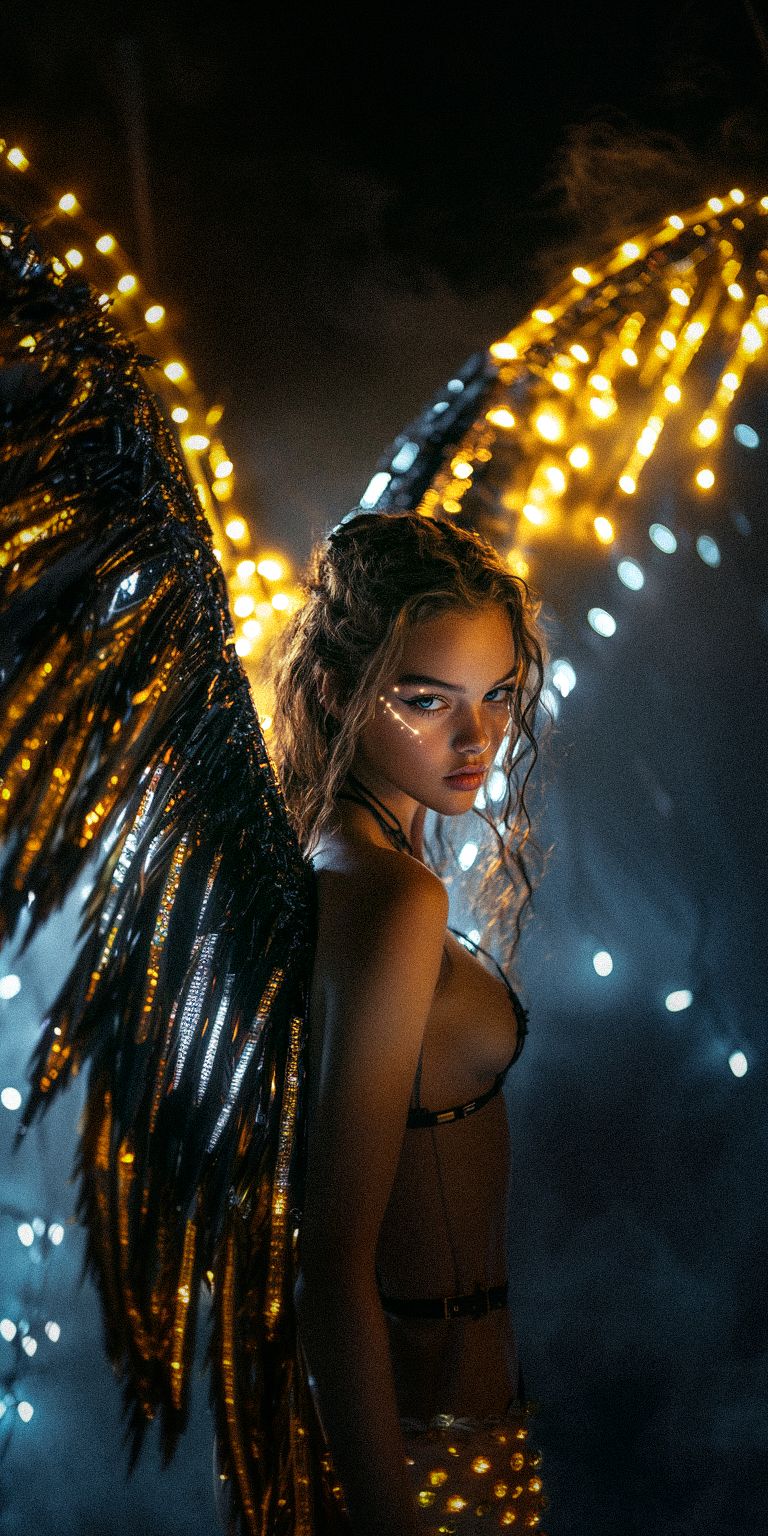 fond d ecran techno angel pour mobile 51