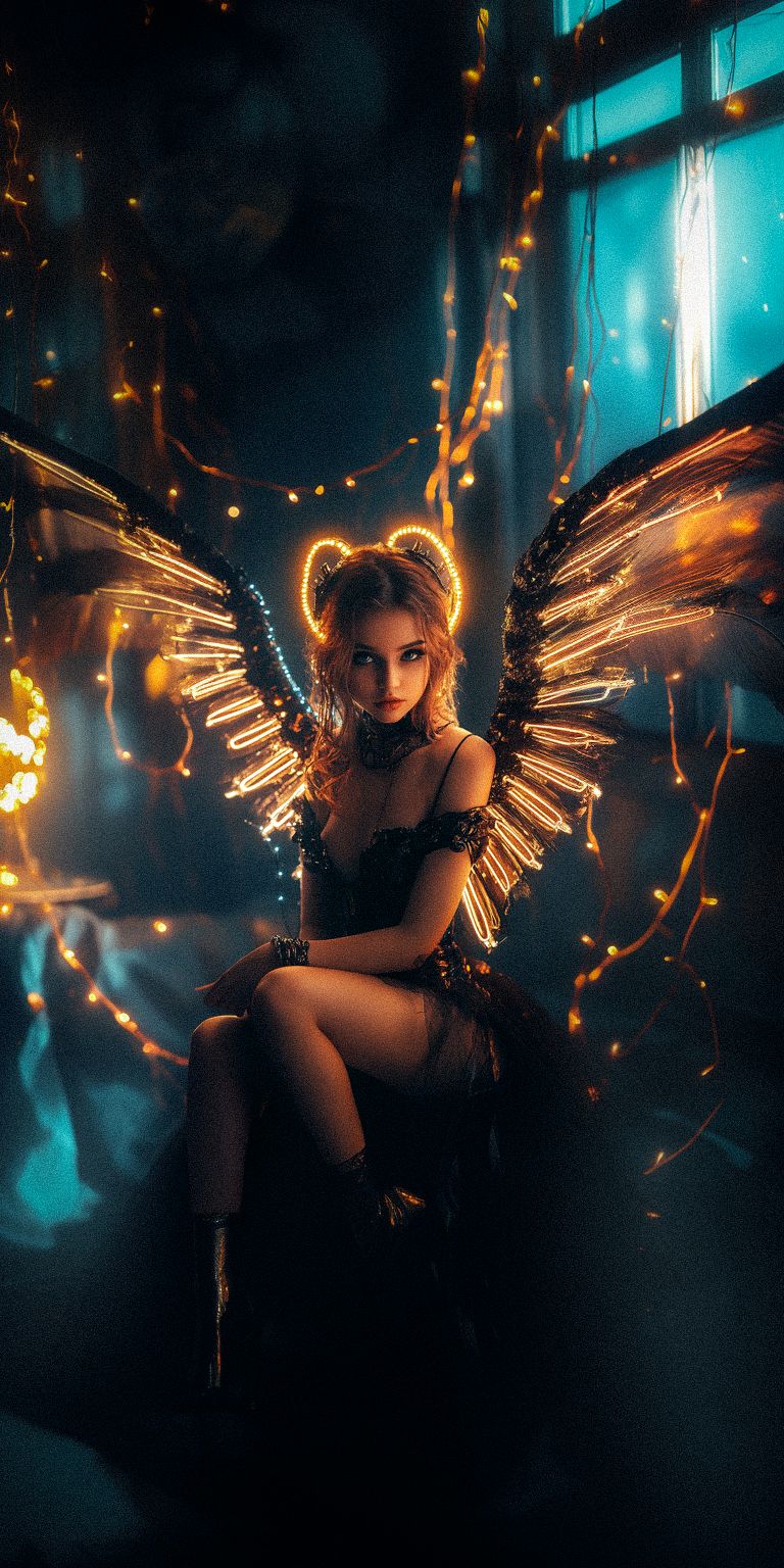 Fond d'écran techno angel pour mobile 55