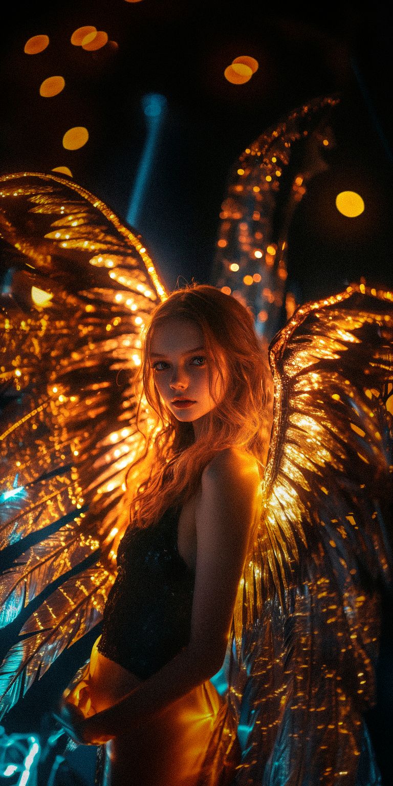 Fond d'écran techno angel pour mobile 65