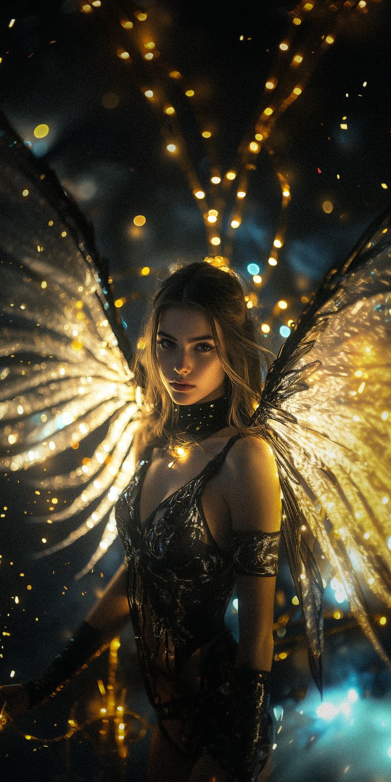 Fond d'écran techno angel pour mobile 67