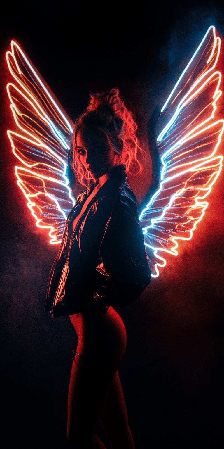 Fond d'écran techno angel pour mobile 72