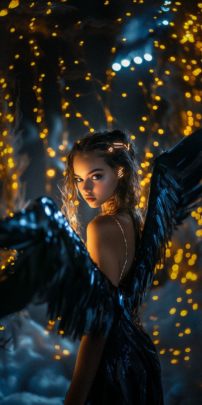 Fond d'écran techno angel pour mobile 74