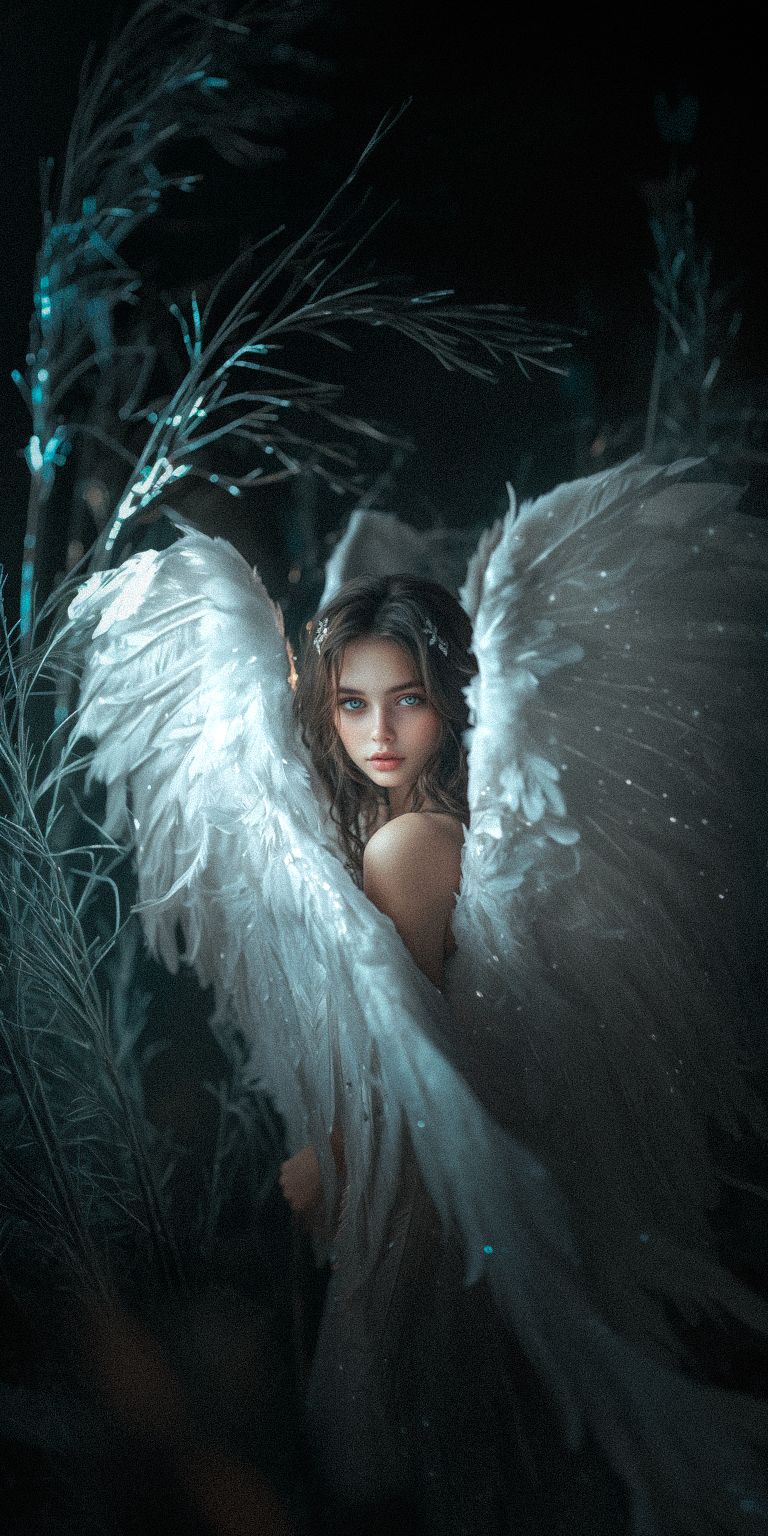 Fond d'écran techno angel pour mobile 75