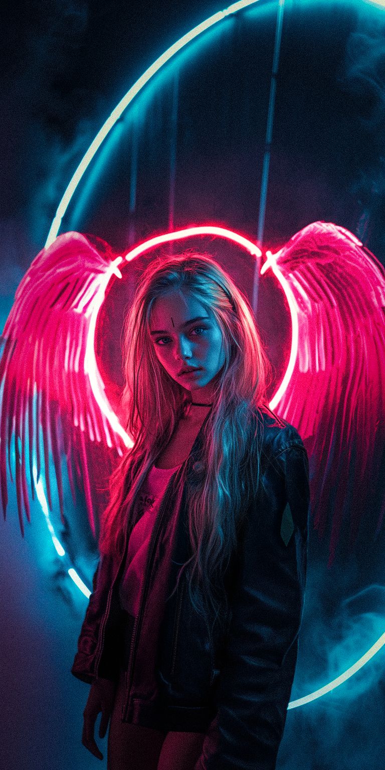 Fond d'écran techno angel pour mobile 76