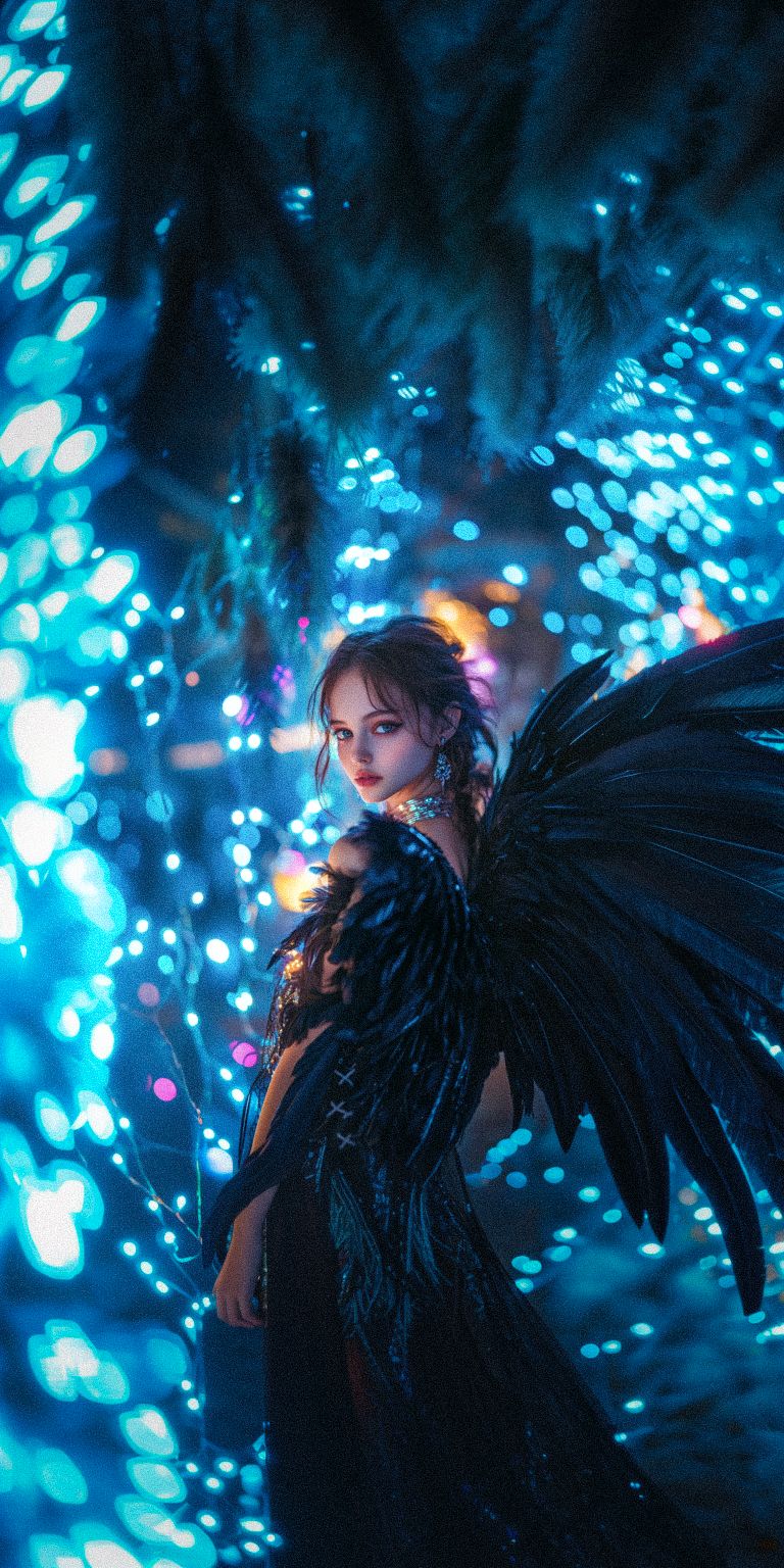 fond d ecran techno angel pour mobile 77