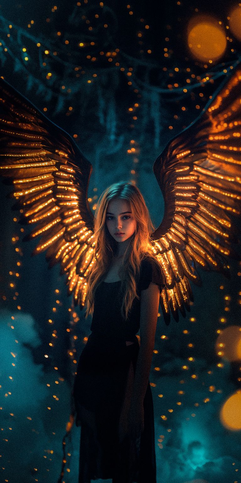 Fond d'écran techno angel pour mobile 9