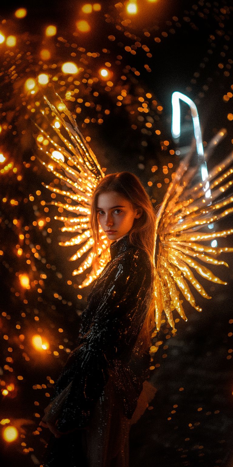 Fond d'écran techno angel pour mobile 92