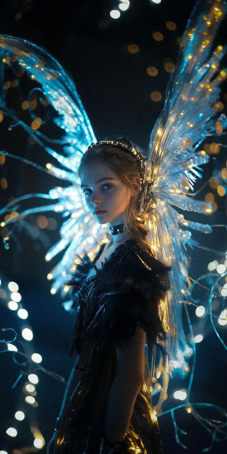 fond d ecran techno angel pour mobile 107