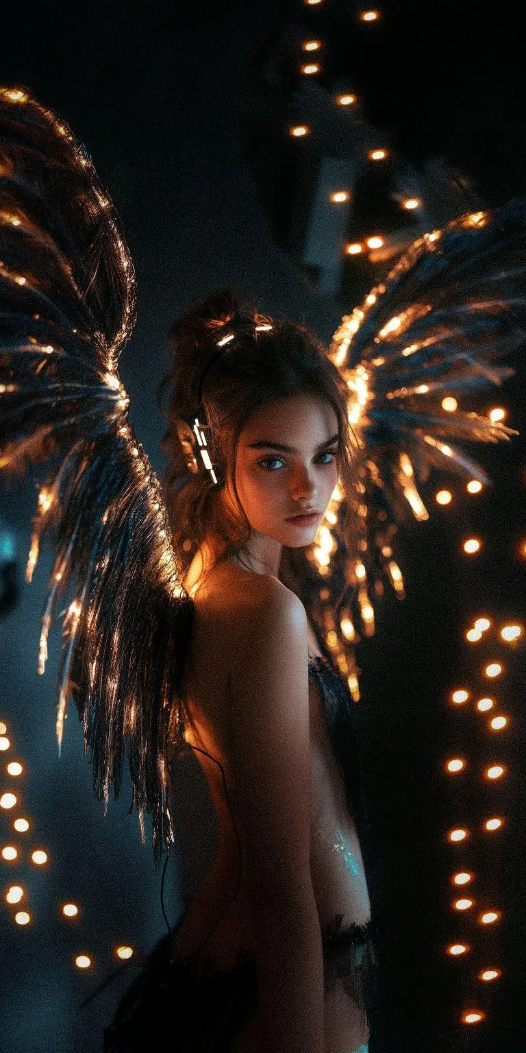 fond d ecran techno angel pour mobile 115