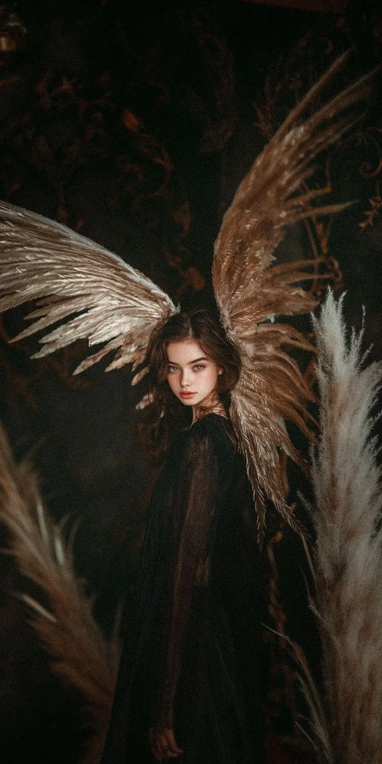 fond d ecran techno angel pour mobile 30