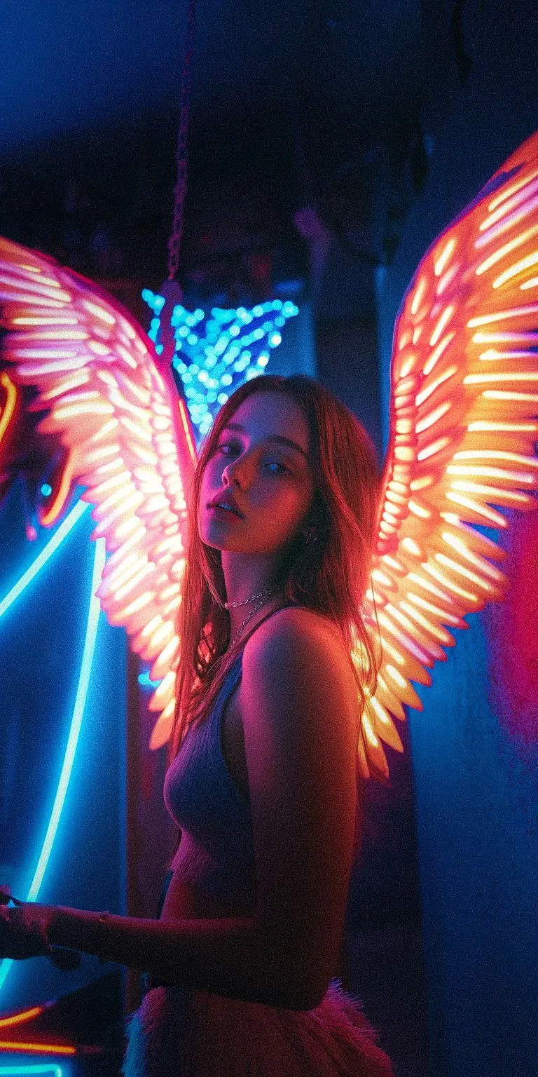 fond d ecran techno angel pour mobile 83