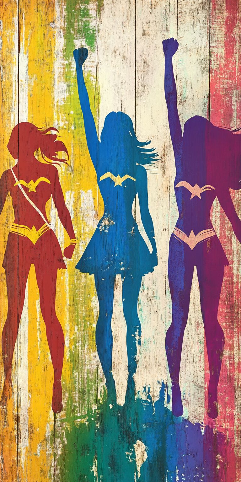 Fond d'écran girl power pour mobile 1