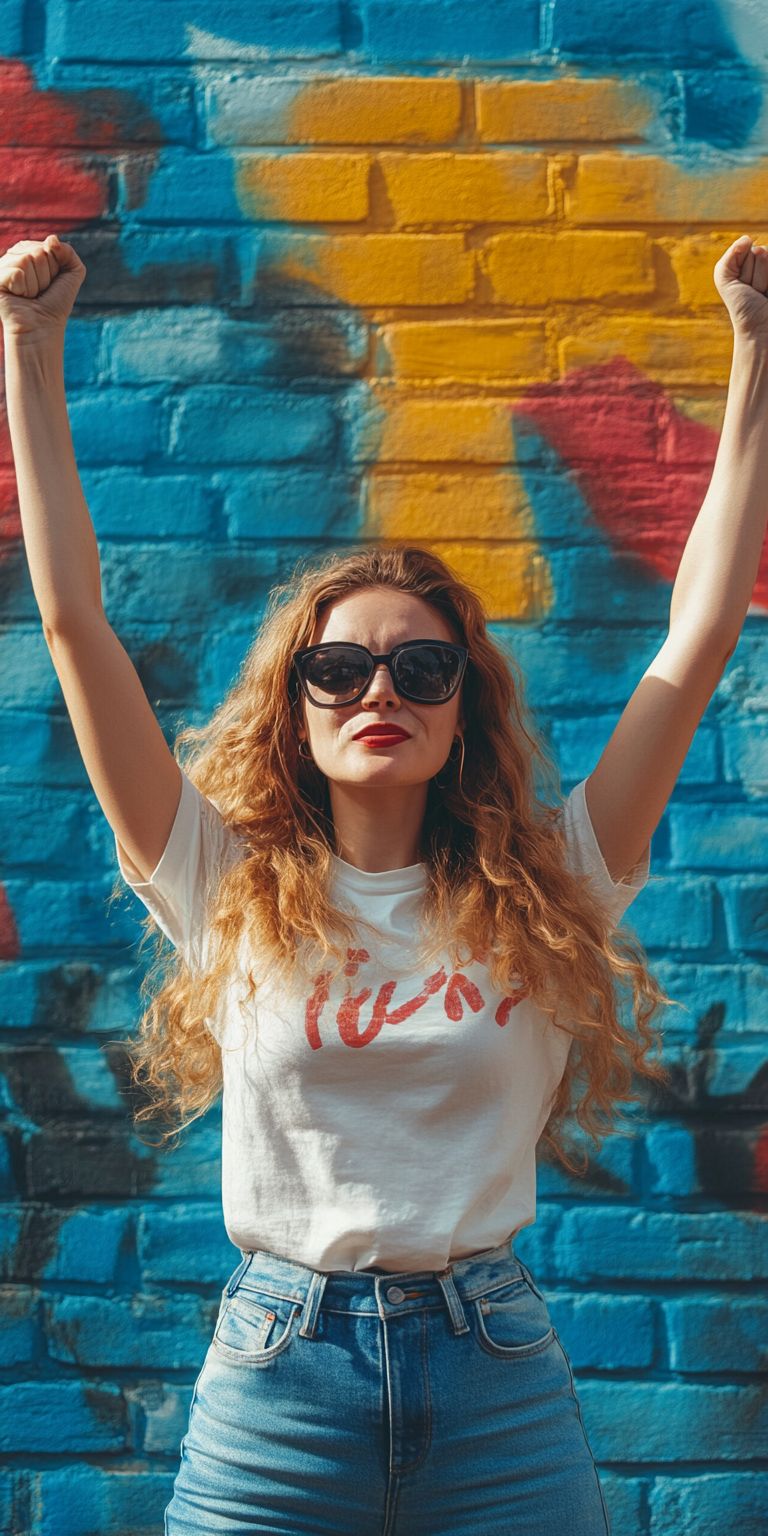 Fond d'écran girl power pour mobile 13