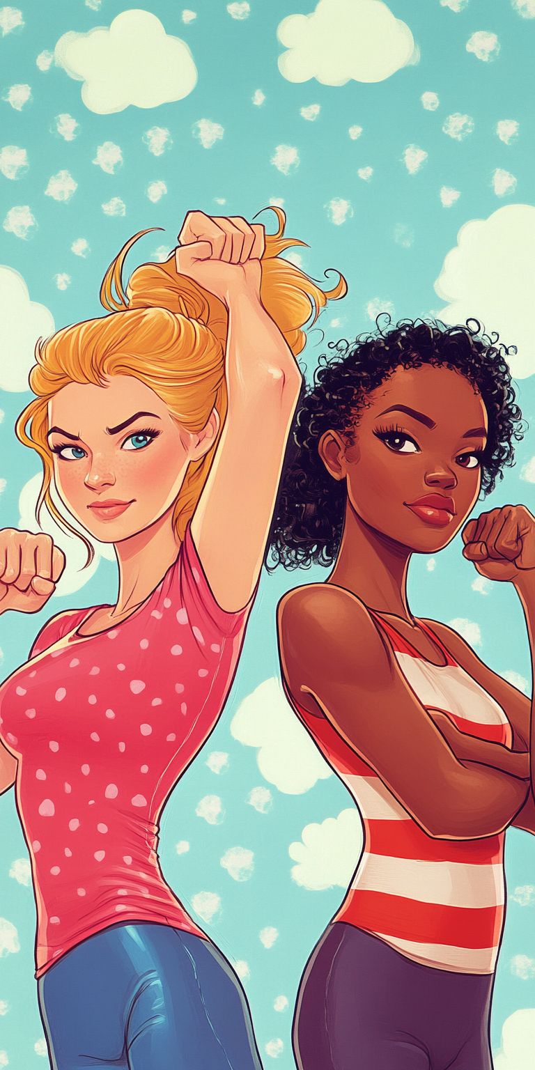 Fond d'écran girl power pour mobile 19