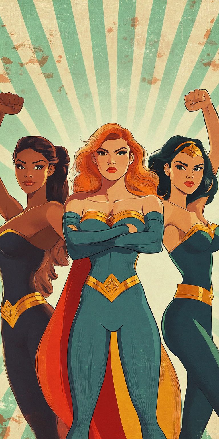 Fond d'écran girl power pour mobile 2