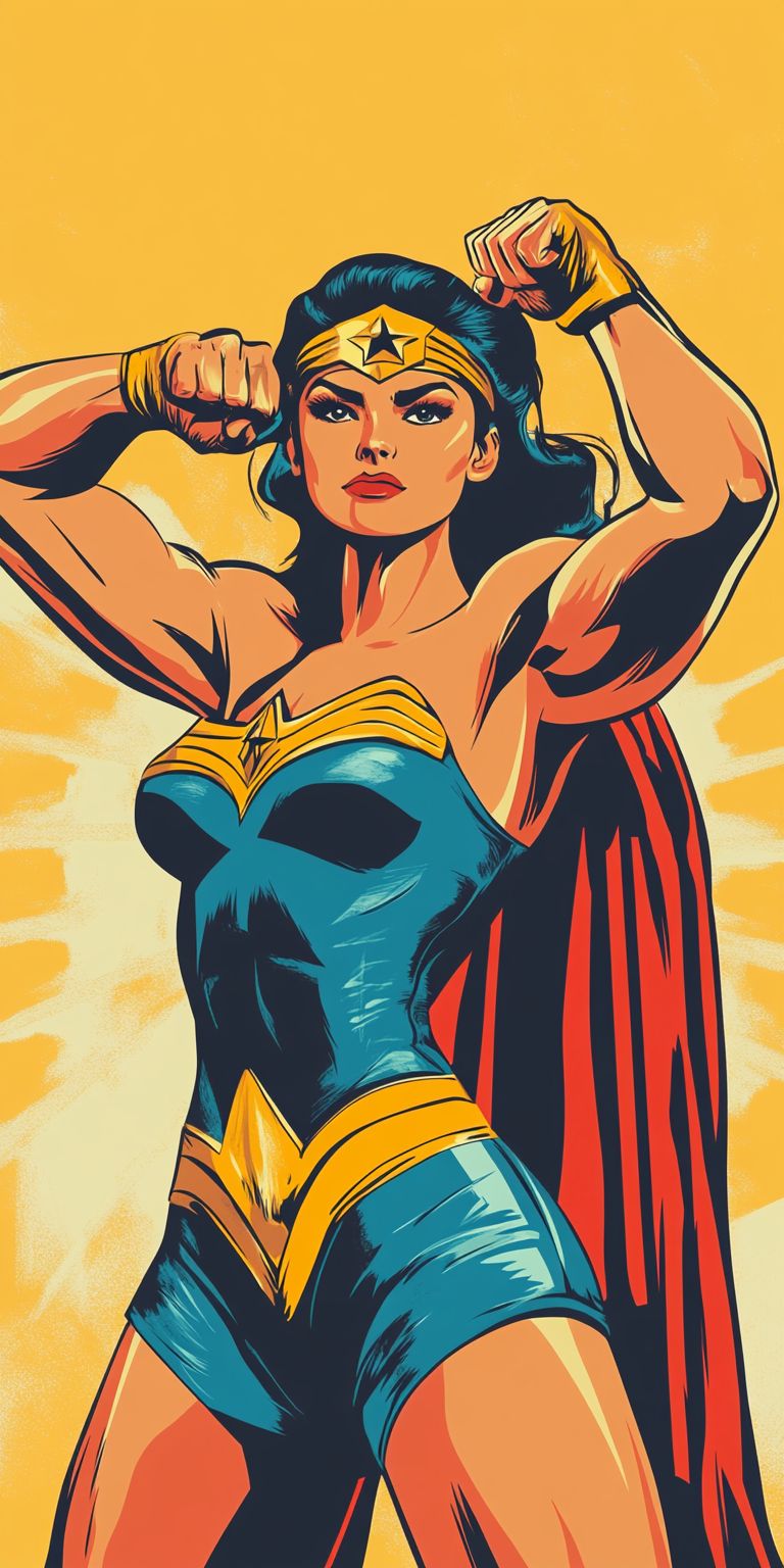 Fond d'écran girl power pour mobile 23