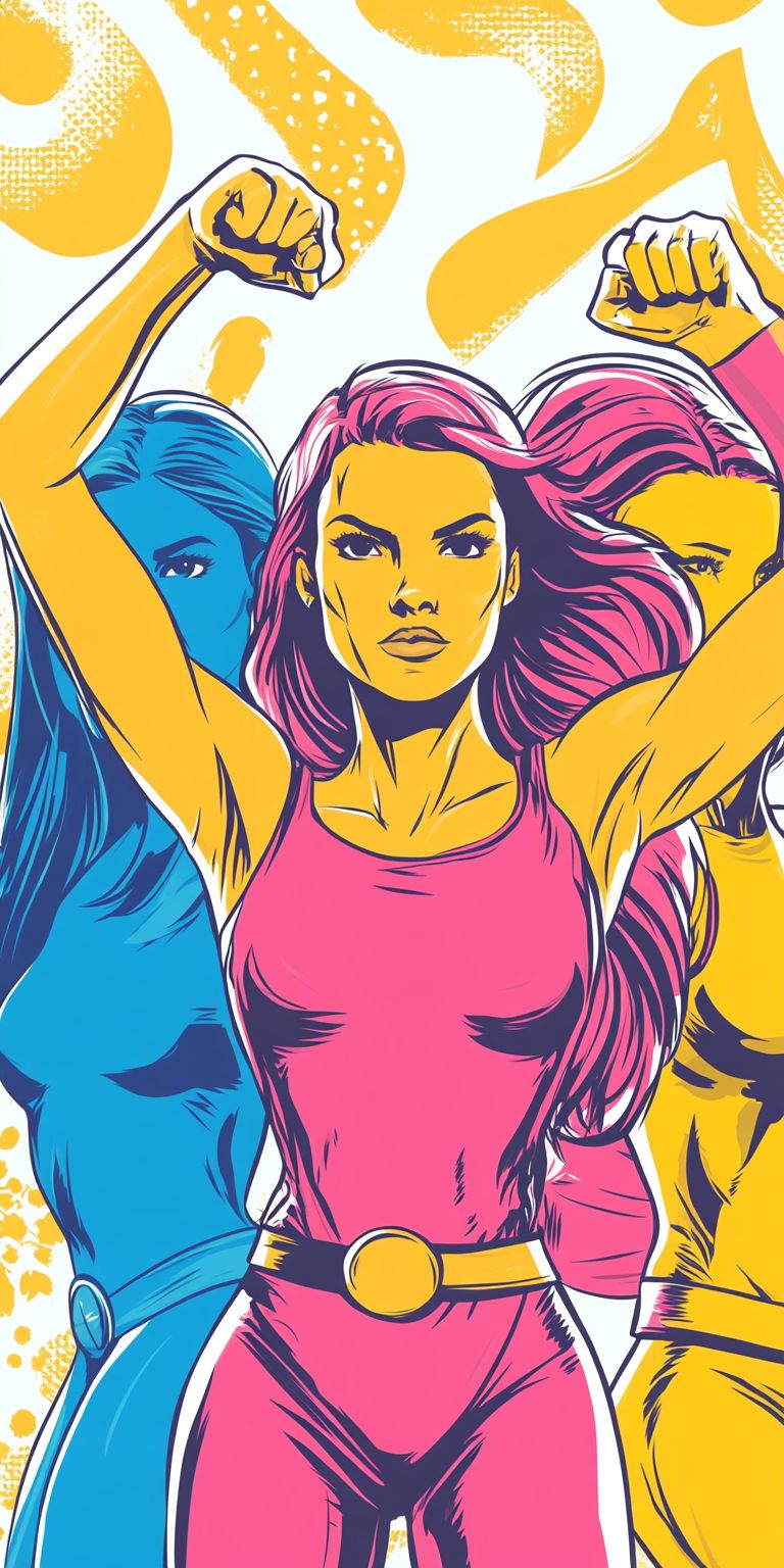 Fond d'écran girl power pour mobile 24