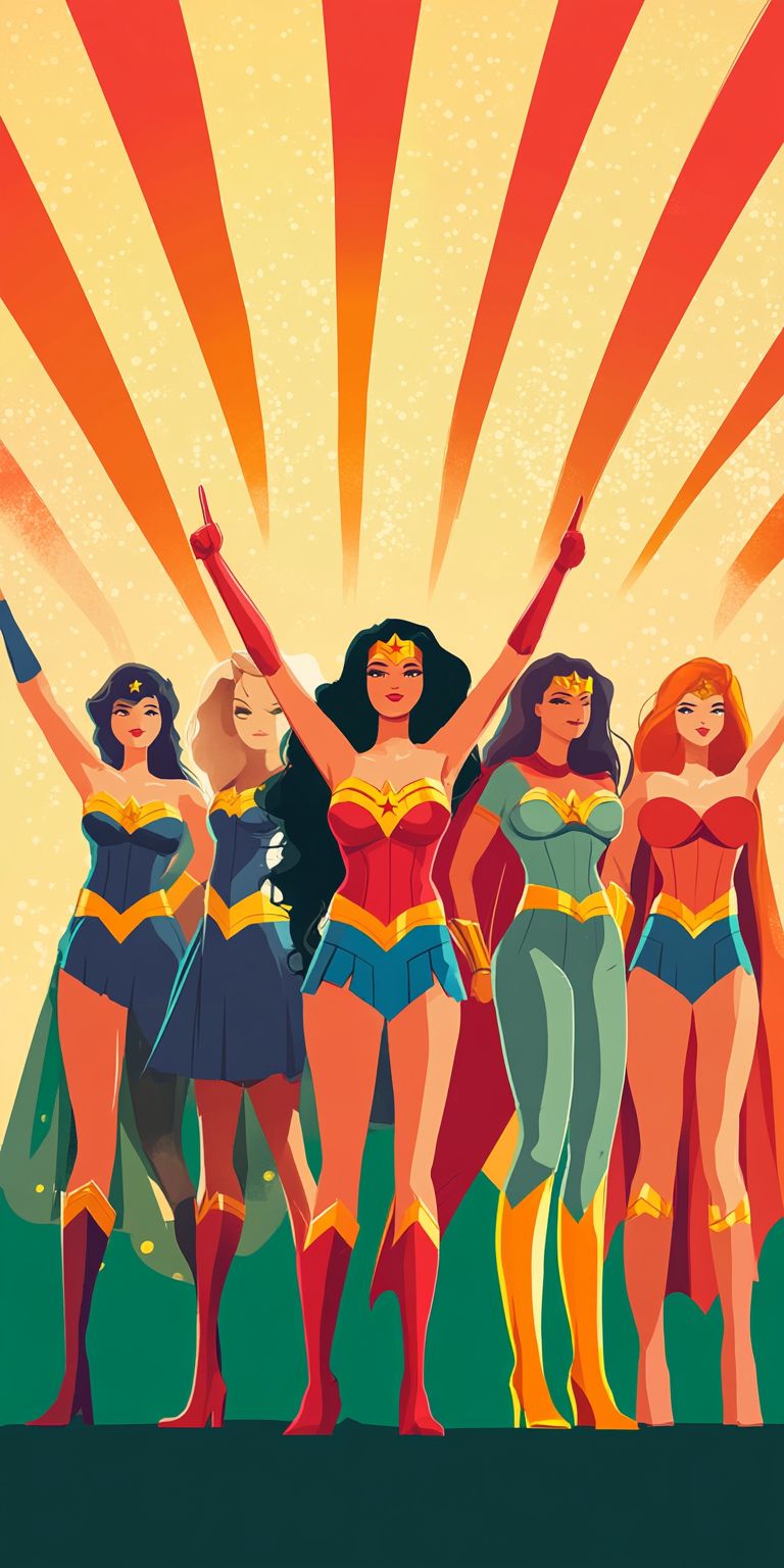 Fond d'écran girl power pour mobile 28