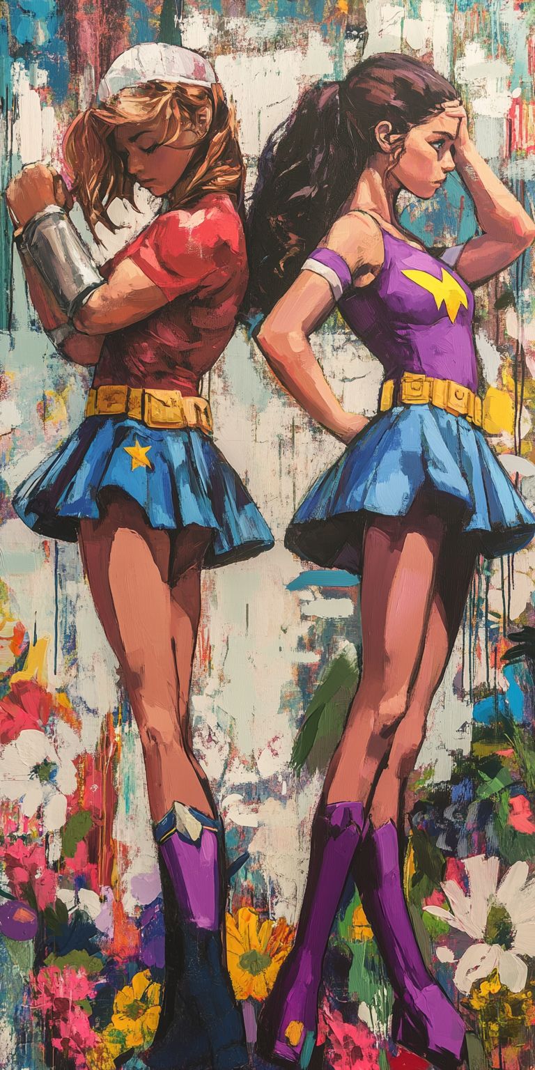 Fond d'écran girl power pour mobile 29