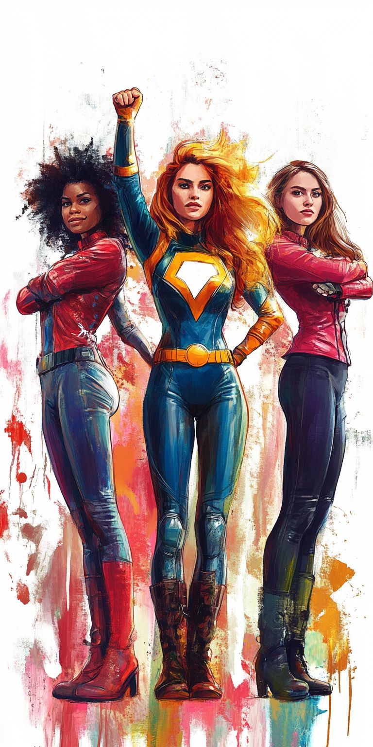 Fond d'écran girl power pour mobile 3