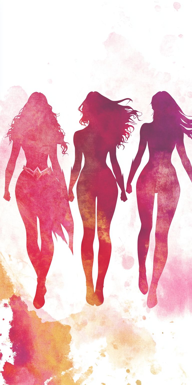 Fond d'écran girl power pour mobile 34