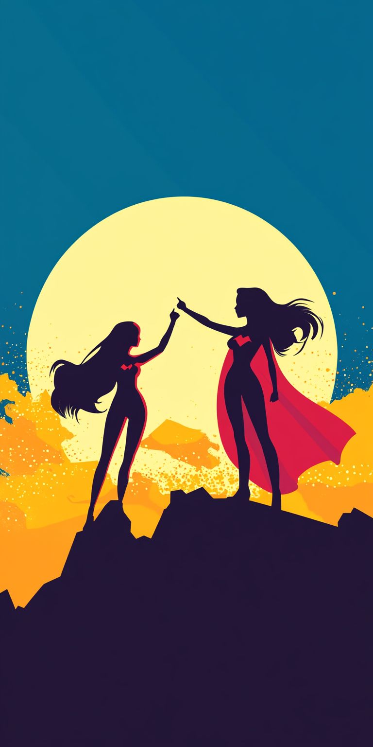 Fond d'écran girl power pour mobile 38