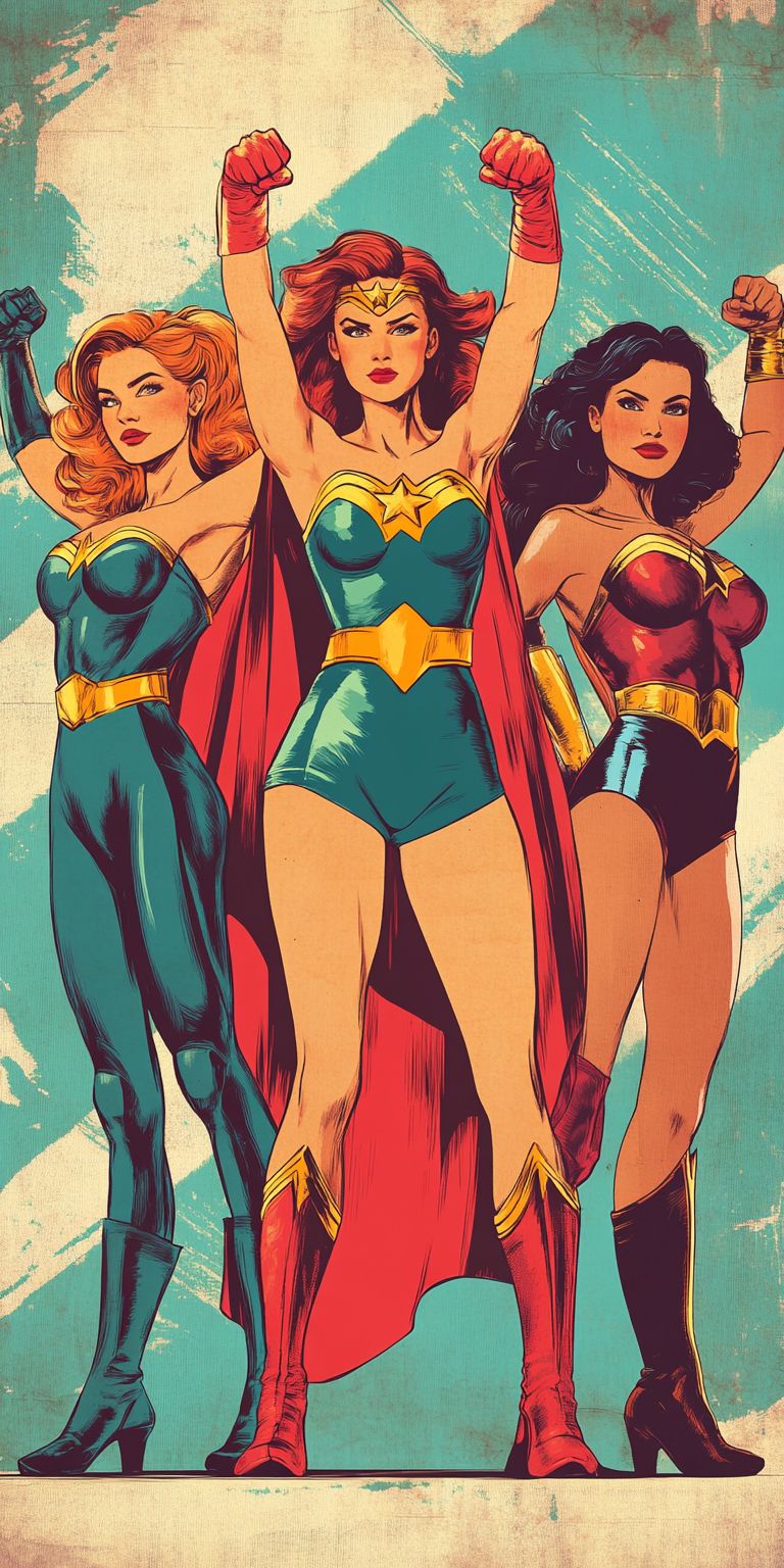 Fond d'écran girl power pour mobile 4