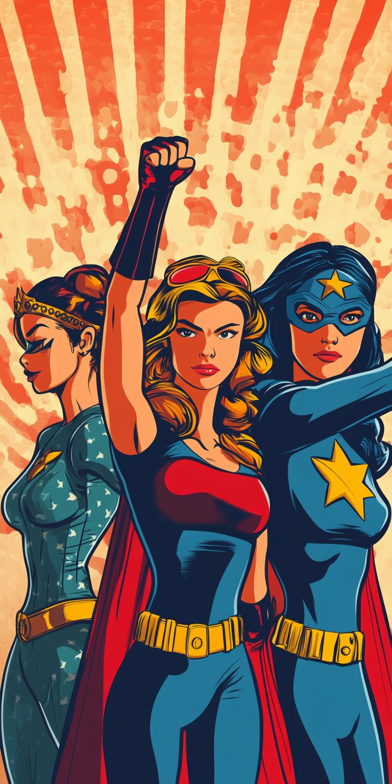 Fond d'écran girl power pour mobile 40