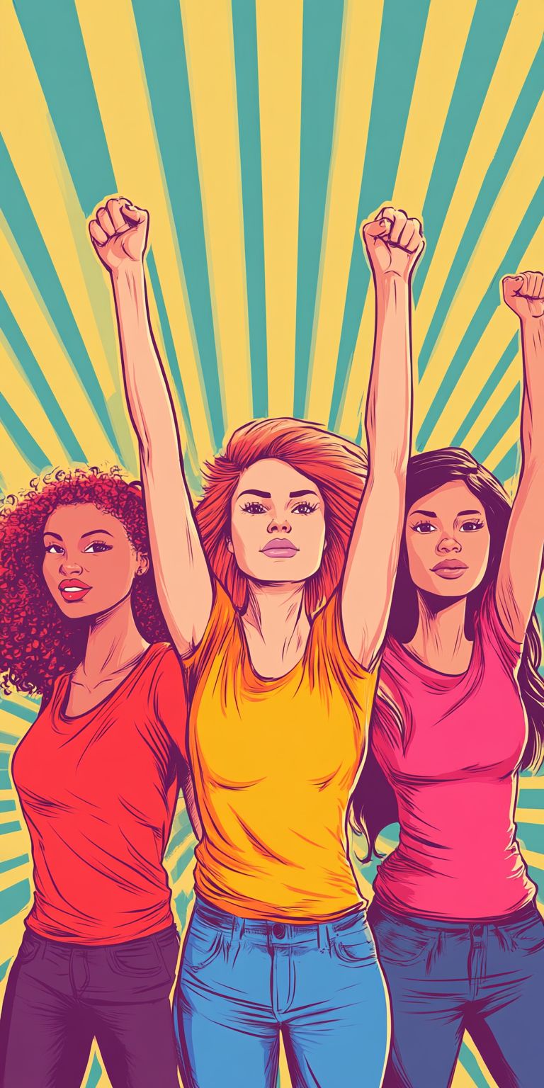 Fond d'écran girl power pour mobile 41