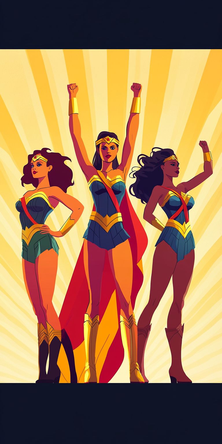 Fond d'écran girl power pour mobile 43