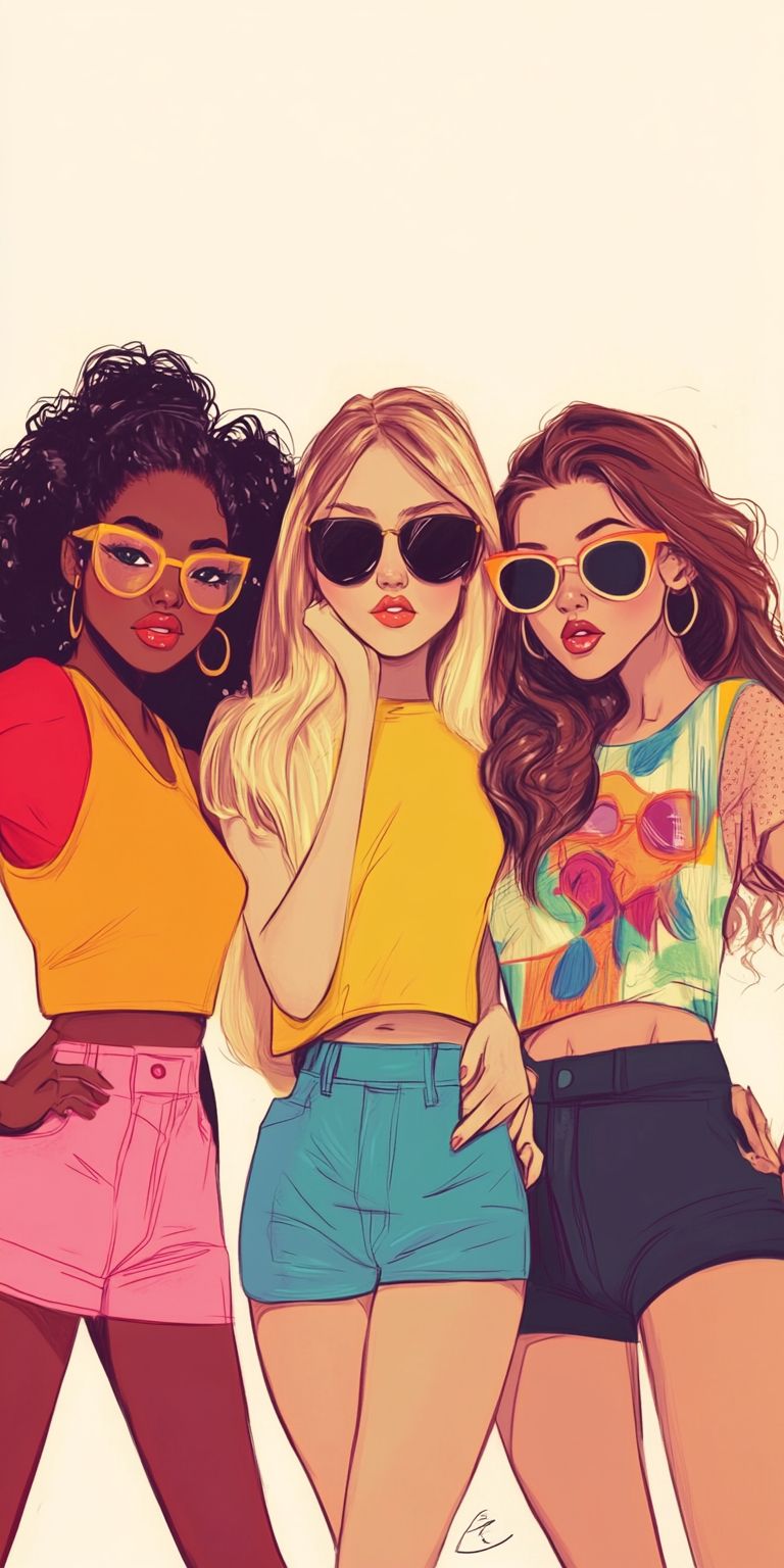 Fond d'écran girl power pour mobile 44