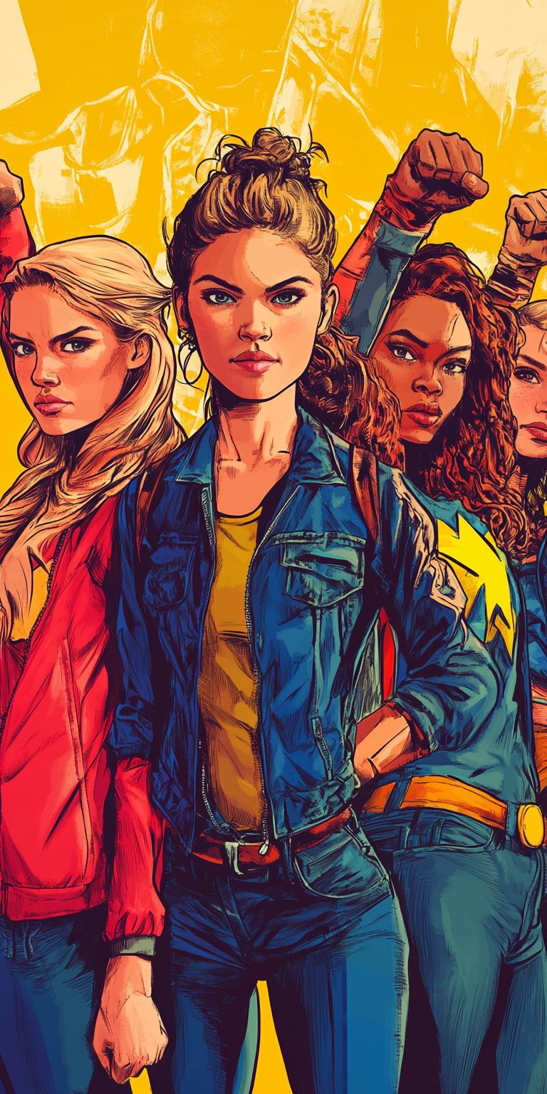 Fond d'écran girl power pour mobile 5