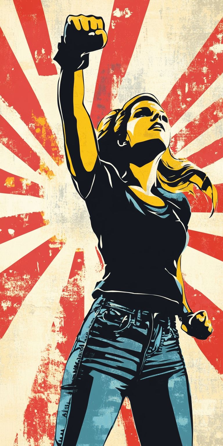 Fond d'écran girl power pour mobile 51
