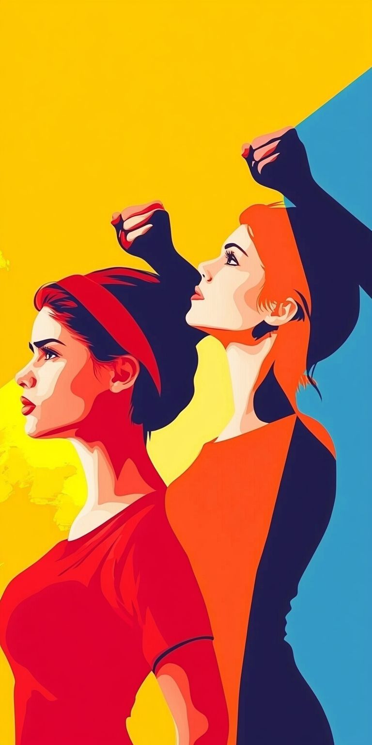 Fond d'écran girl power pour mobile 55