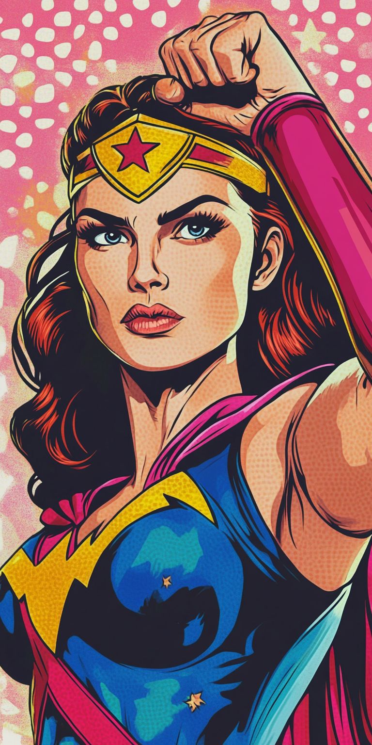 Fond d'écran girl power pour mobile 58