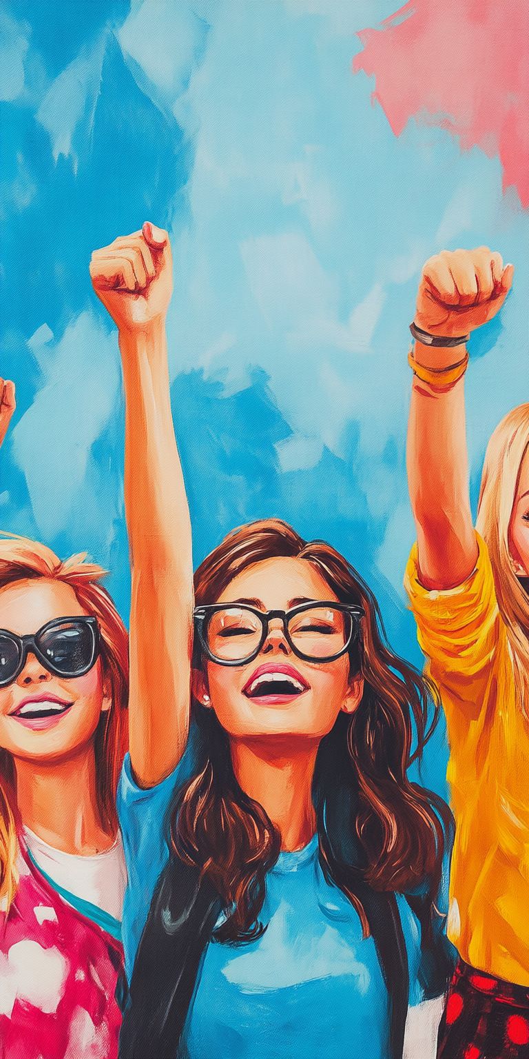Fond d'écran girl power pour mobile 6