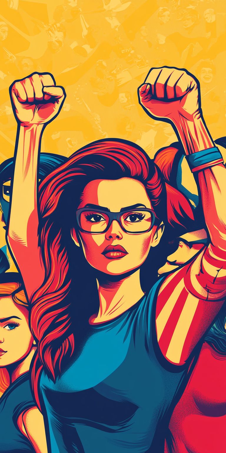 Fond d'écran girl power pour mobile 60