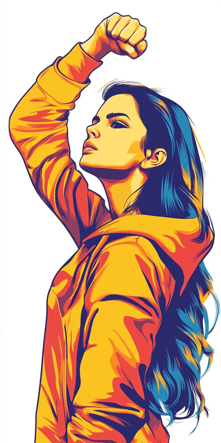 Fond d'écran girl power pour mobile 61