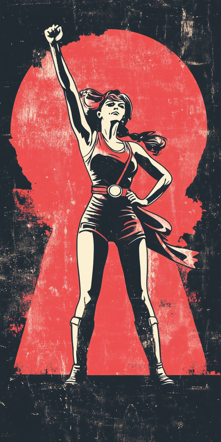 Fond d'écran girl power pour mobile 62