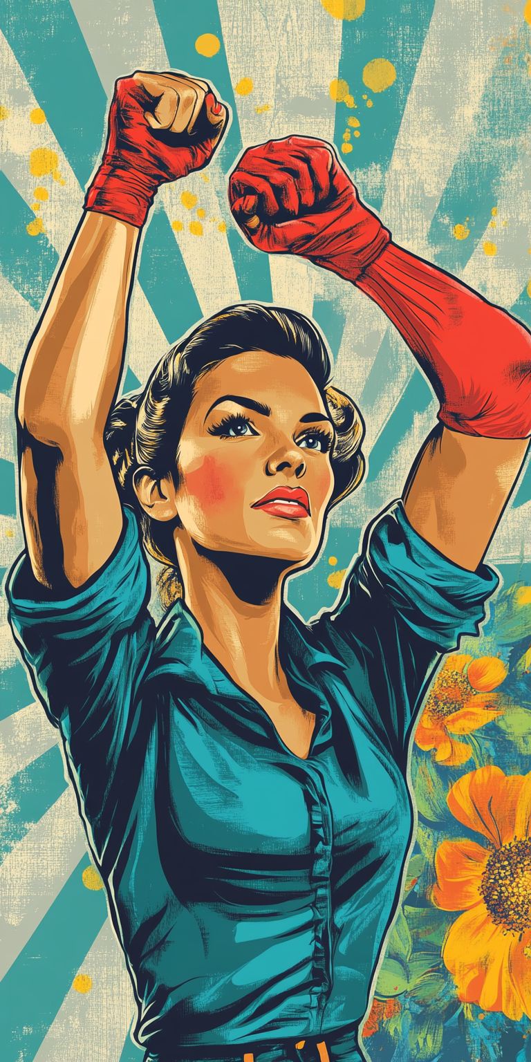 Fond d'écran girl power pour mobile 65