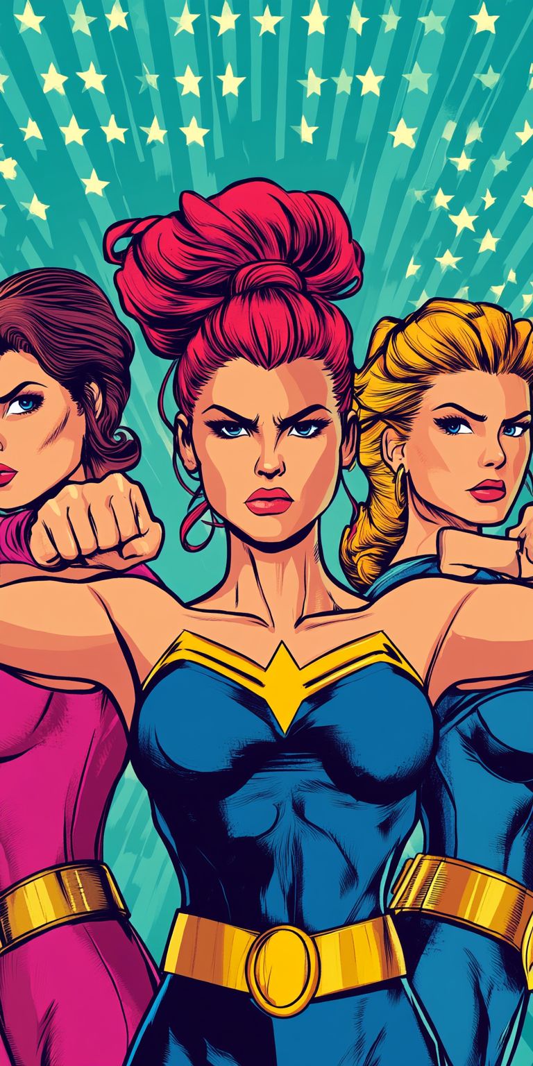 Fond d'écran girl power pour mobile 8