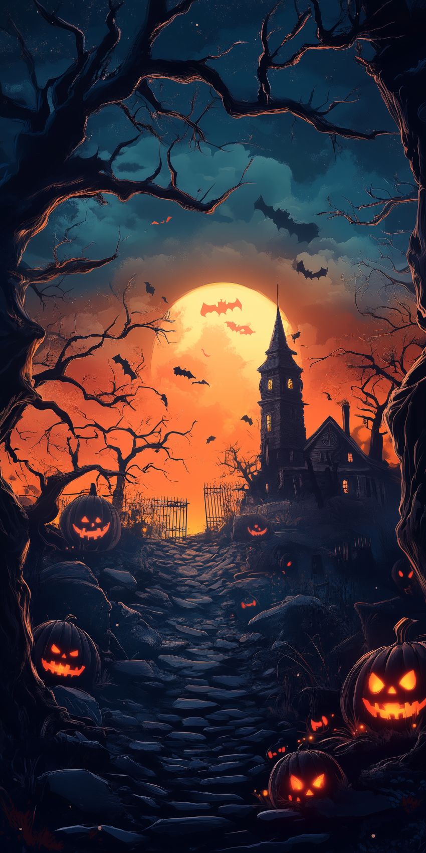 Fond d'écran mobile halloween wallpaper smartphone 1