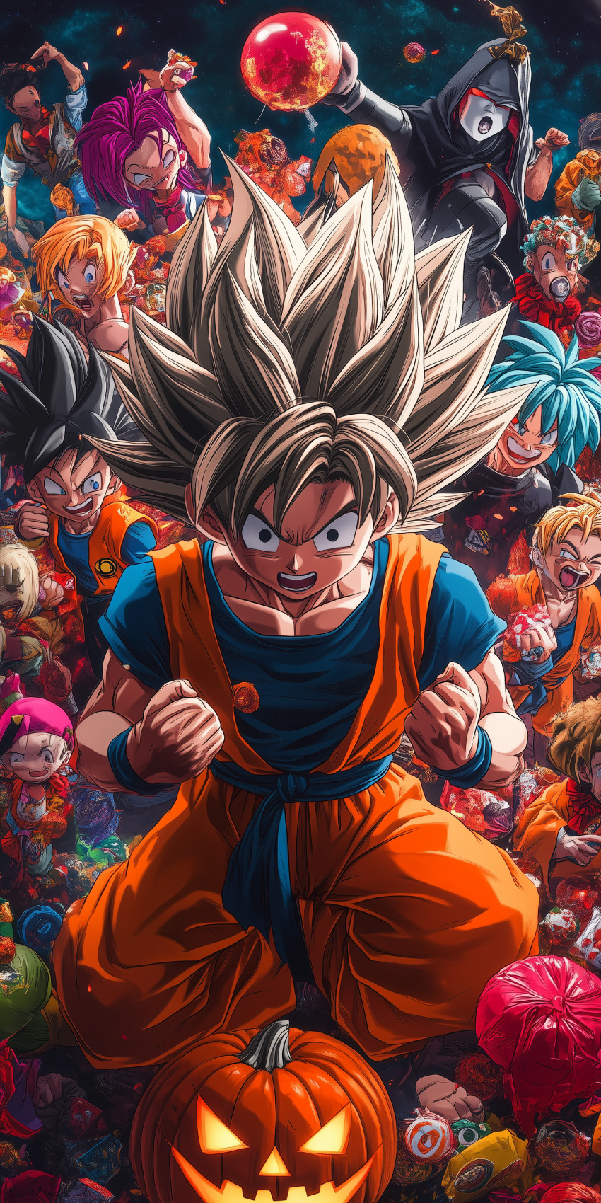 Halloween dragon ball fond d'écran mobile 6